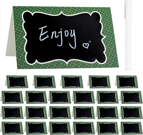 24Pcs Picnic Party Decorations 4 x 6 Inch Picnic Party Chalkboard, Double Sided Red Mini Chalkboards Signs for Food Message Picnic BBQ Baby Shower Wedding Party Event Decorations in Kuwait