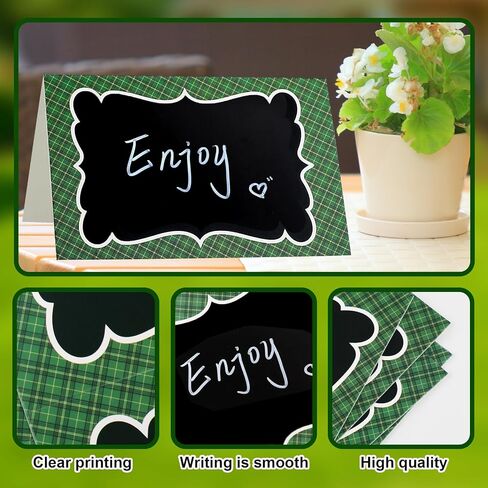 24Pcs Picnic Party Decorations 4 x 6 Inch Picnic Party Chalkboard, Double Sided Red Mini Chalkboards Signs for Food Message Picnic BBQ Baby Shower Wedding Party Event Decorations in Kuwait