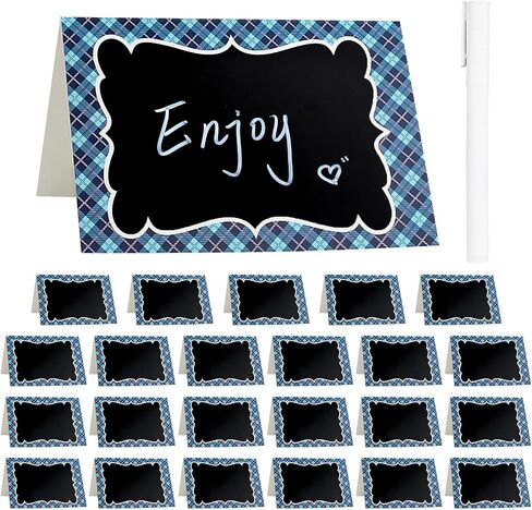 24Pcs Picnic Party Decorations 4 x 6 Inch Picnic Party Chalkboard, Double Sided Red Mini Chalkboards Signs for Food Message Picnic BBQ Baby Shower Wedding Party Event Decorations in Kuwait