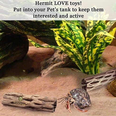 SunGrow Cholla Wood, 5" Climbing Logs, Chew Toy, Aquarium Fish, Snail, and Shrimp Driftwood, Tropical Freshwater Fish Décor, Adds Raw Beauty, 3 Pack in Saudi Arabia