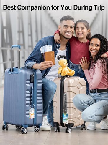 علامة الأمتعة الذكية المصنوعة من Topmade مع Apple Find ، علامات الأمتعة الجلدية المتميزة للحقيبة ، وأكياس السفر ، وحقائب الظهر ، وعلامة حقيبة مضادة للضوء للسفر مع بطاقة خصوصية اسم ، قابلة لإعادة الشحن in Kuwait