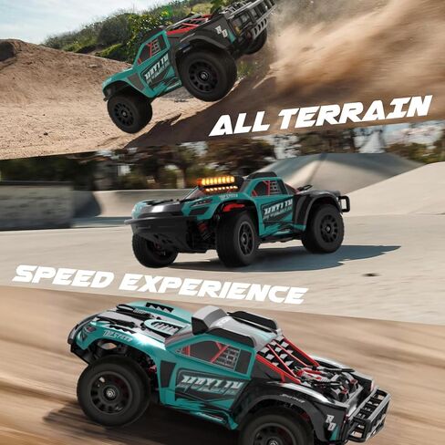Hosim 1/14 سيارات RC بدون فرش للبالغين بسرعة 50 ميلاً في الساعة ، وشاحنات RC 4x4 جميع التضاريس على الطريق مقاوم للماء عالي السرعة RC Car التحكم عن بعد الشاحنة Carro de Control Remoto Para مع بطارية 3S in Kuwait