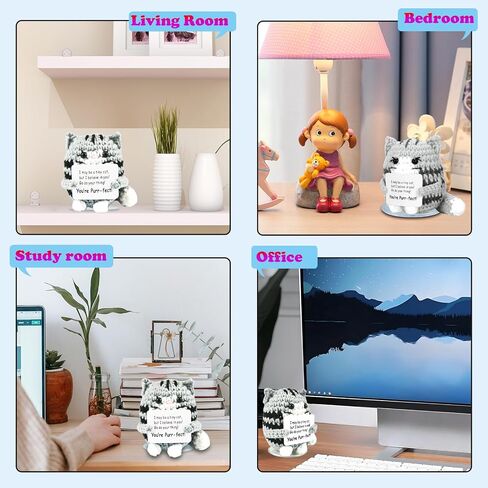 IrisCargo Handmade Mini Positive Crochet Animal Axolotl with Positive Card Knitted Emotional Plush Decor for Women Girls Boy Teens Friends Teenage Daughter Mom Dad Birthday Easter Valentines Christmas in Saudi Arabia