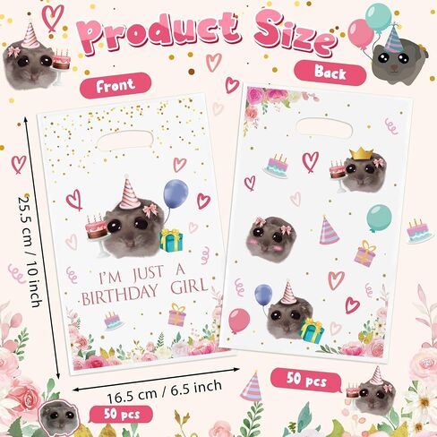 Tulip Party Favor Bags - 50Pcs Spring Tulip Eucalyptus Leaves Camellia Goody Candy Treat Gifts Bags, Spring Floral Theme Party Decorations for Girls Women Birthday Wedding Bridal Shower Supplies in Saudi Arabia