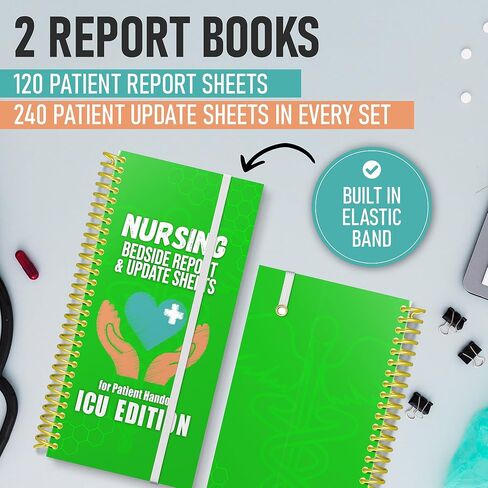 CNA Report Sheets, Patient Report Books Set of 2, Nursing Clinicals, CNA Appreciation, Gift for CNA, CNA Student Gift, and SBAR Report Book in Kuwait