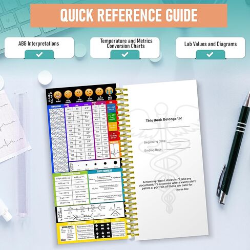 CNA Report Sheets, Patient Report Books Set of 2, Nursing Clinicals, CNA Appreciation, Gift for CNA, CNA Student Gift, and SBAR Report Book in Kuwait