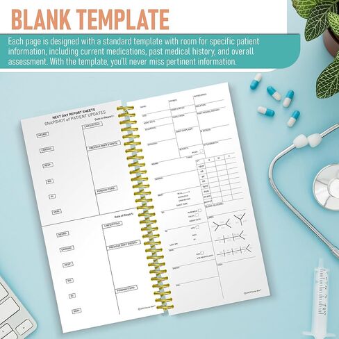 CNA Report Sheets, Patient Report Books Set of 2, Nursing Clinicals, CNA Appreciation, Gift for CNA, CNA Student Gift, and SBAR Report Book in Kuwait