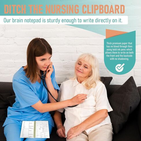 CNA Report Sheets, Patient Report Books Set of 2, Nursing Clinicals, CNA Appreciation, Gift for CNA, CNA Student Gift, and SBAR Report Book in Kuwait
