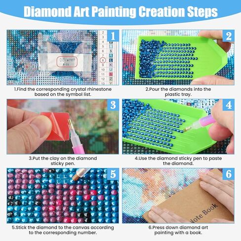 QENSPE Diamond Painting Kits for Adults,Easter Full Drill Diamond Art Diamond Dots Paintings for Beginners,Rabbit Eggs Round 5D DIY Arts and Crafts for Home Wall Decor 12x16inch in Saudi Arabia