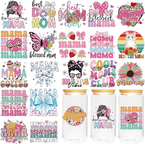 Nurse UV DTF Cup Wraps - 20 Sheet Nurse UV DTF Transfer Stickers, Medical UVDTF Cup Wraps for Glass, Inspirational Waterproof Transfer Sticker, Appreciation Gifts in Saudi Arabia