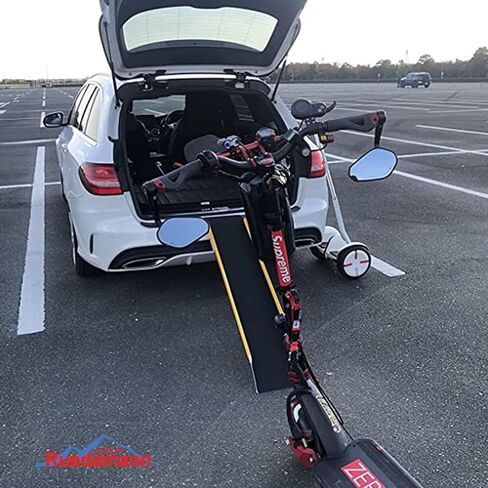 Ruedamann 47" Aluminum Shed Ramp, 1PC 600 LBS Capacity Loading Ramp for Motorcycle, 11 3/16" Wide Non-Slip Ramps for Shed Entry, ATV, UTV, Lawn Mower, Trailer, E-Bike in Kuwait