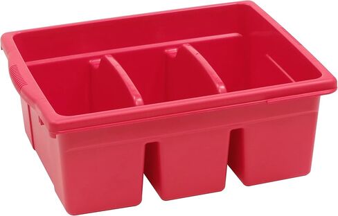 Large Recycled Plastic Open Divided Cubby Bin Storage Tub Organizer for Classrooms, Blue in Kuwait
