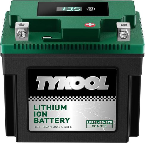 YTX4L-BS,YTZ5S,140A, 2X Cranking Amps,5X Longer Life, LiFePO4 Lithium Motorcycle Battery,12v 3Ah,Fits for ATV,Honda Grom,Dirt bikes,Quad,4 wheeler,Scooter,moped,go kart,Walk behind lawn mower in Saudi Arabia