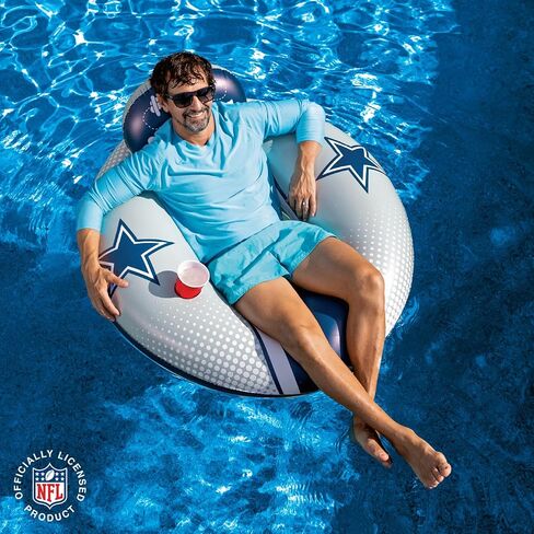 BigMouth Kansas City Chiefs 42" Inflatable Pool Floats Officially Licensed NFL Fan Gear Merchandise Back Support Inner Tube for Adults and Teens in Saudi Arabia