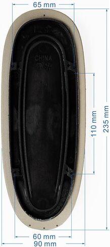Mingyi.Office ARM PADS CAPS استبدال كرسي مكتب Humcale اختلاف مع أذرع قابلة للتعديل ، أسود/رمادي 1PAIR (BALCK) in Kuwait