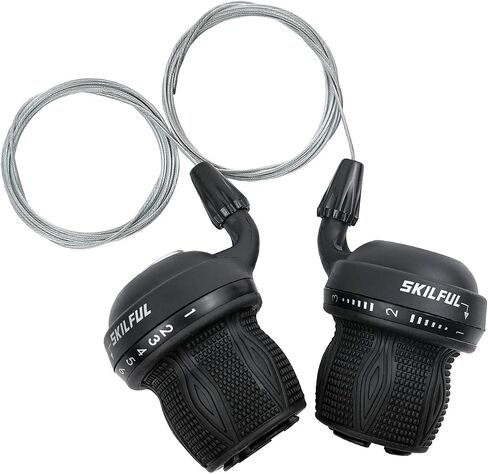 THALOUS Bicycle Twist Shifter Lever 3 x 7 Speed Revoshift Lever 21 Speed Twist Grip Gear for MTB Mountain Bike 1 Pair in Saudi Arabia