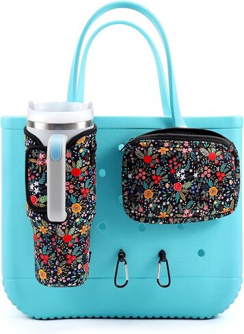 حامل منظم 4pcs لحقيبة Bogg ، وملحقات لأكياس Bogg ، وحامل الهاتف متوافق مع Bogg Bag Original (Pink) in Kuwait