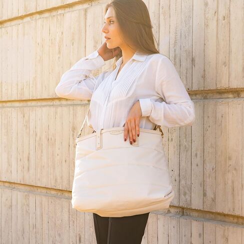 Missnine Tote Bag for Women 15.6 inch Laptop Bag Large Travel Tote Bag with Zipper, Quilted Puffer Handbags for Work in Saudi Arabia