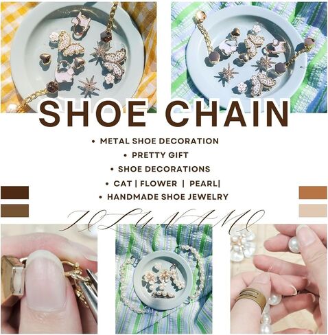 12pcs Bling Cat/Butterfly/Flower/Starffish/Heart Shoes Charms Monamel Diamond Jewelry ، Decoration Chroc Shoe for Women Girls ، DIY Association for Clog Sandals in Saudi Arabia