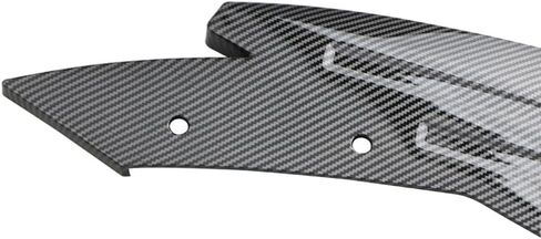 2PCS Universal Car Spoiler,Rear Bumper Lip Body Canard Diffuser Spoilers Black Front Bumper Lip Side Skirt Spoiler Splitter Protector Exterior Decoration Trim Kit Anti-Scratch (Smooth Black) in Saudi Arabia