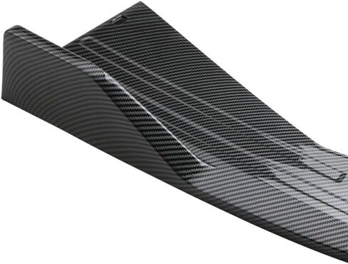 2PCS Universal Car Spoiler,Rear Bumper Lip Body Canard Diffuser Spoilers Black Front Bumper Lip Side Skirt Spoiler Splitter Protector Exterior Decoration Trim Kit Anti-Scratch (Smooth Black) in Saudi Arabia