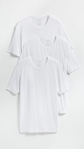 Tommy John Men's Second Skin Modal Modal Crewneck البقاء مدسوسًا أقل من 3 عبوات in Kuwait