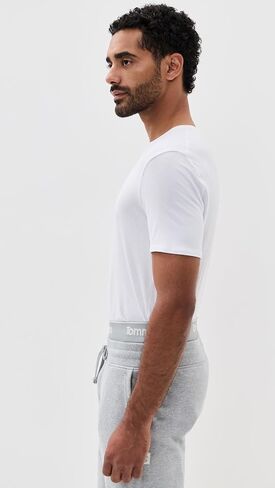Tommy John Men's Second Skin Modal Modal Crewneck البقاء مدسوسًا أقل من 3 عبوات in Kuwait