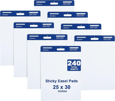 كوميكس لزجة وسادة الحامل ، 25 × 30 بوصة ورقة مخطط الوجه للمعلمين ، ورقة الحامل العصي الكبير للمكاتب لوازم الفصول الدراسية ، 30 ورقة/وسادة ، 12 وسادة/حزمة in Kuwait