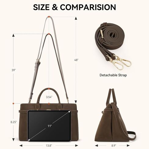 Bostanten Top Honge المحافظ للنساء حقيبة Satchel Blage من جلد الغزال النباتي حقائب اليد Crossbody مع حزام قابل للتعديل in Kuwait