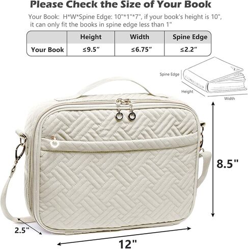 IMAGINING Bible Cover for Women - Stylish Large Bible Covers - Bible Case with Handles - Bible Bag Journal Case - Bible Carrying Case for Women - Bible Gift - Book Protector for Book Lovers in Saudi Arabia