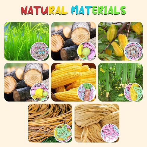 ألعاب الببغاء ، Tyotrbs Bird Toys Conure Grass Mat Budgie Shredder Hanging مجموعة Cockatiel علف ألعاب الببغاء تسلق الجدار الملحقات القفص للطيور الصغيرة للطيور الصغيرة in Kuwait