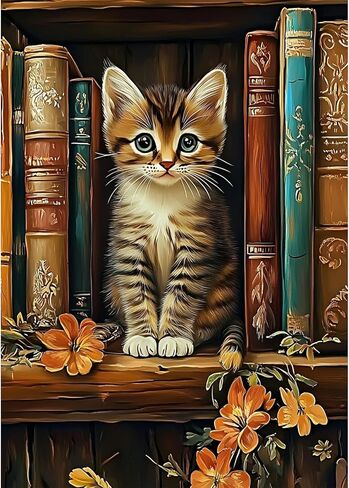 GHHKUD Lion Diamond Painting Kits for Adults, DIY 5D Animals Diamond Painting, Full Drill Flowers Diamond Art Kits Art Pictures Perfect for Relaxation and Home Wall Decor 30x40cm in Saudi Arabia