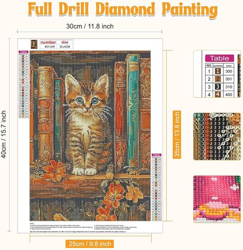 GHHKUD Lion Diamond Painting Kits for Adults, DIY 5D Animals Diamond Painting, Full Drill Flowers Diamond Art Kits Art Pictures Perfect for Relaxation and Home Wall Decor 30x40cm in Saudi Arabia