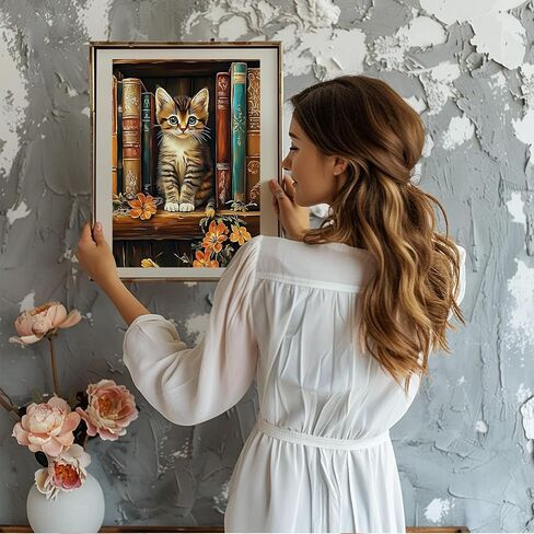 GHHKUD Lion Diamond Painting Kits for Adults, DIY 5D Animals Diamond Painting, Full Drill Flowers Diamond Art Kits Art Pictures Perfect for Relaxation and Home Wall Decor 30x40cm in Saudi Arabia