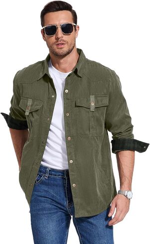 eisctnd رجال مبطن من الفانيلا رعاة البقر عتيقة السترات المفاجئة معطف مقعد مقصورات غربية للمشي لمسافات طويلة في الصيد أعمال التخييم في الهواء الطلق في الهواء الطلق in Kuwait