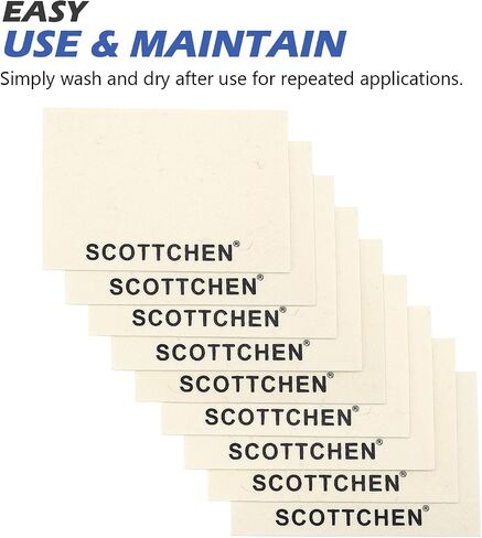 Scottchen 4PCS من الصوف من أجل التلميع والتلميع ولفائف ، 6 "× 4" × 1.55 ملم ، مثالية للمجوهرات والمجوهرات والزجاج والمعادن. in Kuwait