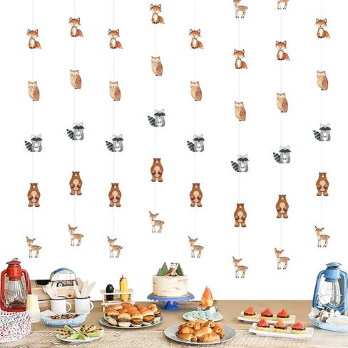 Cheereveal 8Pcs Farm Animal Garlands Banners, Pink Farm Themed Hanging Streamers, Barnyard Baby Shower Birthday Party Decorations Supplies in Saudi Arabia