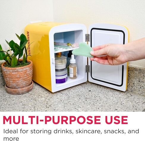 فريجيدير EFMIS151-PINK EFMIS151 ثلاجة صغيرة محمولة صغيرة الحجم ومدمجة في المنزل والمكتب ومكبر صوت مدمج، سعة 4 لتر، قشعريرة ست علب سعة 12 أونصة، 100% خالية من الفريون وصديقة للبيئة، قياسي، وردي in Kuwait