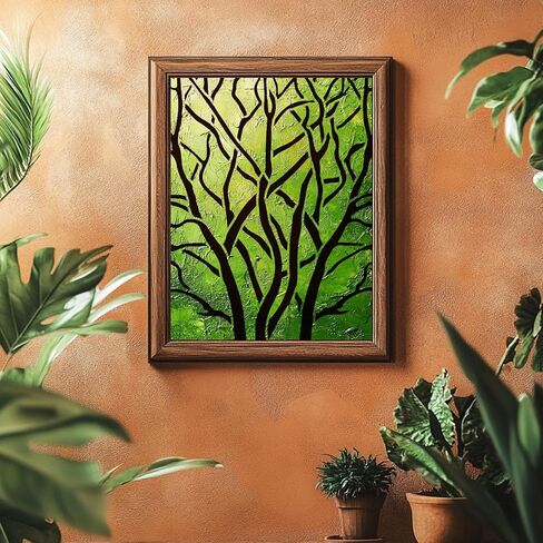 ORIGACH 42 Pcs Leaf Vine Flowers Stencils for Painting on Wood Wall, Reusable Plant Painting Stencils for Fabric Canvas Window Furniture Home Decor in Saudi Arabia