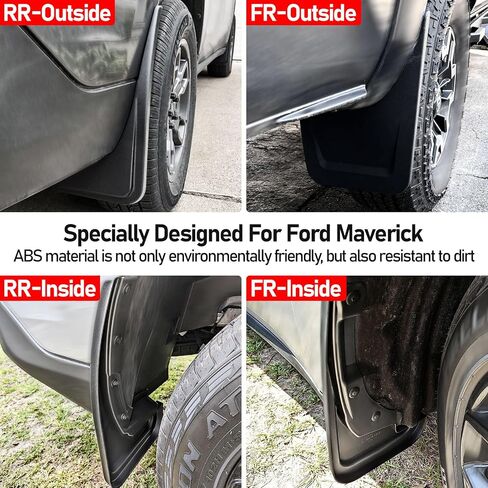Mud Flaps Fit for Ford F150 2021 2022 2023 2024,OEM Style Winter Vehicle Sediment Dirt Protection Set of 4 Front Rear All Weather Guard Protection Accessories in Saudi Arabia