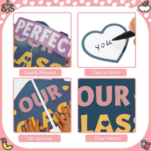Eihfhie 52 PCS Pastel Pop Classroom Decor in Kuwait