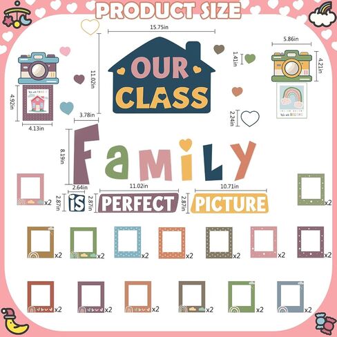 Eihfhie 52 PCS Pastel Pop Classroom Decor in Kuwait