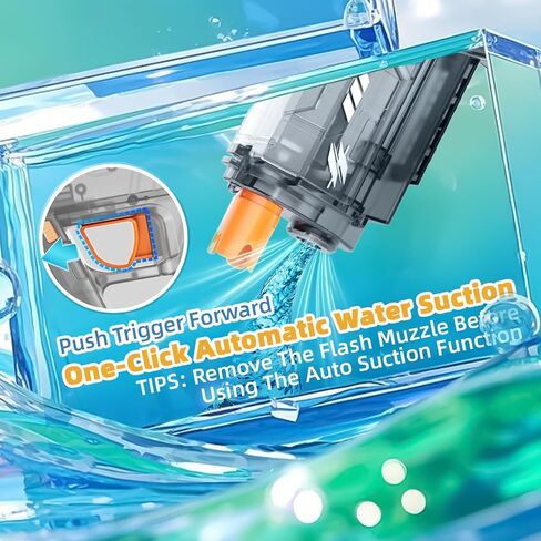 حماية مياه كهربائية 2 عبوة للبالغين والأطفال ، تضيء ماء الأوتوماتيكي للبندقية ، وسعة كبيرة 800 سم ، وتصل إلى 32 قدمًا طويلة المدى ، وصيف في الهواء الطلق. in Kuwait