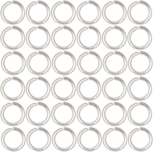 1 Box 1000Pcs Silver Jump Ring Stainless Steel Open Jump Rings Bulk Hypoallergenic Small Round Single Loop Clasp Open Jump Ring for Jewelry Making Supplies Necklaces Bracelet Earrings DIY in Saudi Arabia