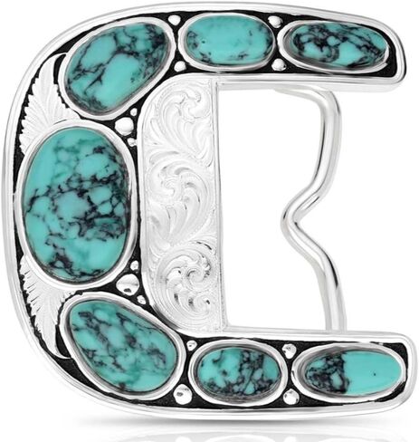 Montana Silversmiths Women's Desert Moon Turquoise Cactus Buckle Turquoise One Size in Saudi Arabia