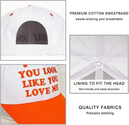 You Look Like You Love Me Hat, Funny Vintage Trucker Hats for Women Men, Trendy Embroidered Snapback Baseball Cap in Kuwait