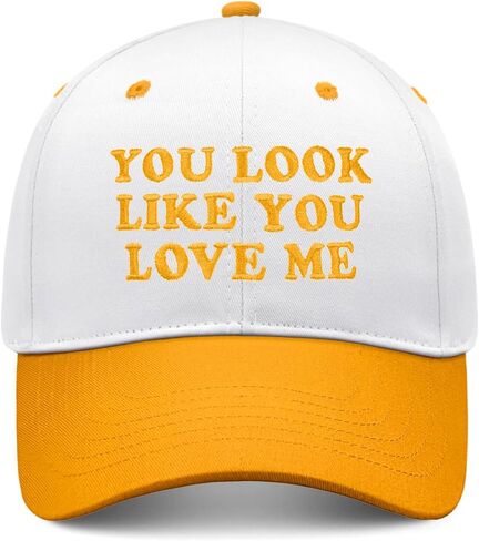 You Look Like You Love Me Hat, Funny Vintage Trucker Hats for Women Men, Trendy Embroidered Snapback Baseball Cap in Kuwait
