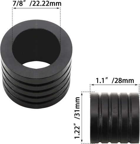 FOVPLUE Universal Motorcycle Highway Peg Mount Spacers/Rubber Bushings, Convert 1.25'' Footpeg Mount to 1'' Engine Guard/Crash Bar,for Harley Sportster Dyna/Honda/Yamaha/Kawasaki/Suzuki/Triumph/BMW in Kuwait