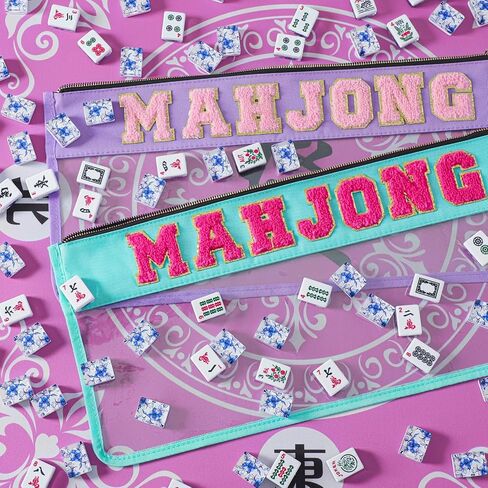 حقيبة Mahjong الفارغة ، Mahjong Case for American Mahjong Set (Case Only ، Purple) in Kuwait