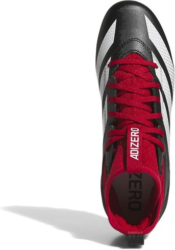 adidas Men's Adizero Impact.2 American Football Sneaker, Black/White/Black, 7.5 in Saudi Arabia